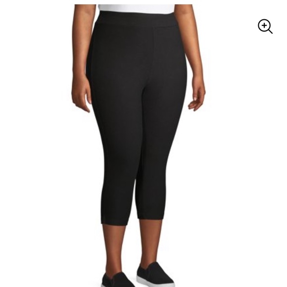 💜Terra & Sky Women’s PlusSize sued Capri Leggings - Picture 6 of 7